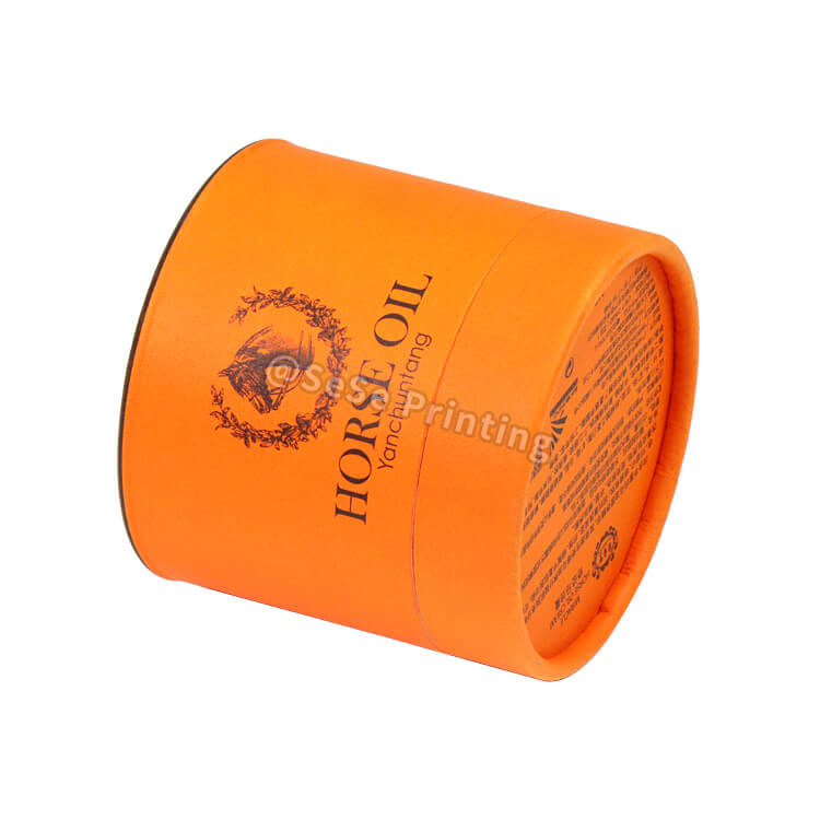 Cylinder Tube Essential Oil Packaging Custom Printing Rigid Cardboard Round Tube Box Gift Box