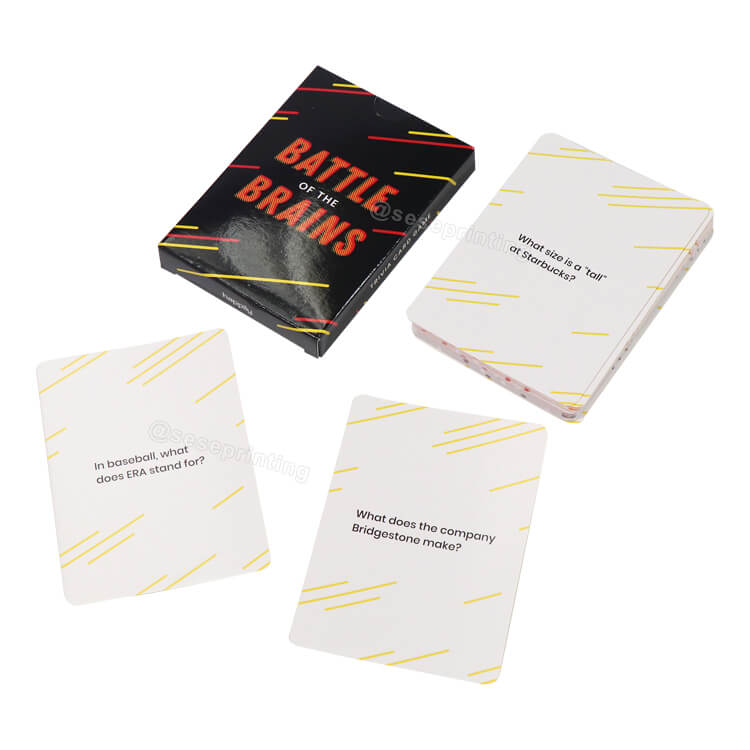 Custom Board Game Playing Card Question Card Games Adult Drinking Card