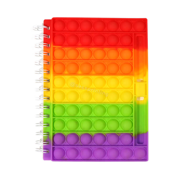 Stress Reliever School Notebook Pop It Notebook Silicone Notebook Diary