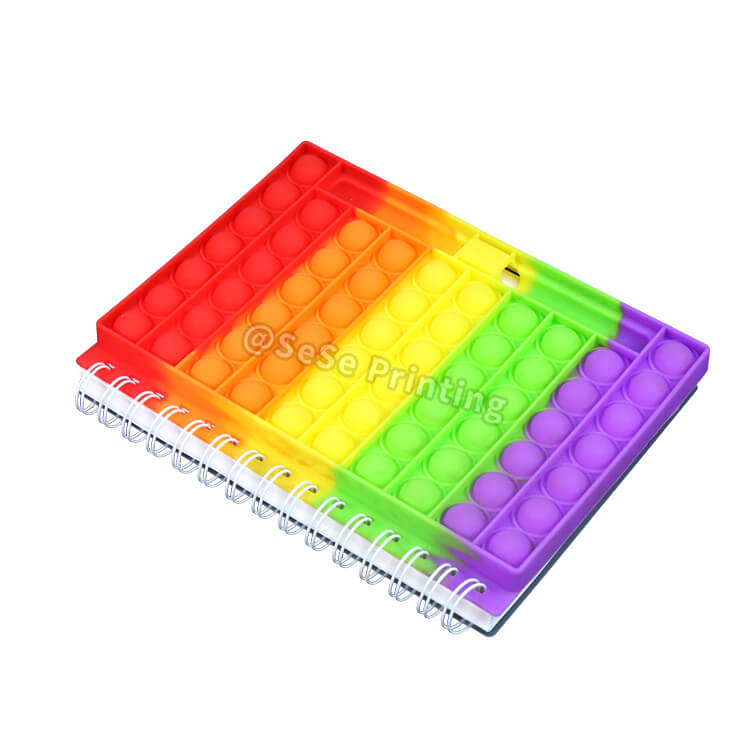 Stress Reliever School Notebook Pop It Notebook Silicone Notebook Diary