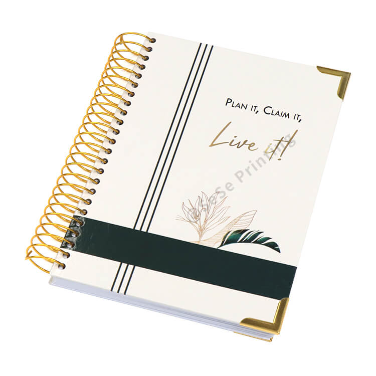 Fashion Journal Notebook Spiral Notebook Custom Logo Life Goal Planner