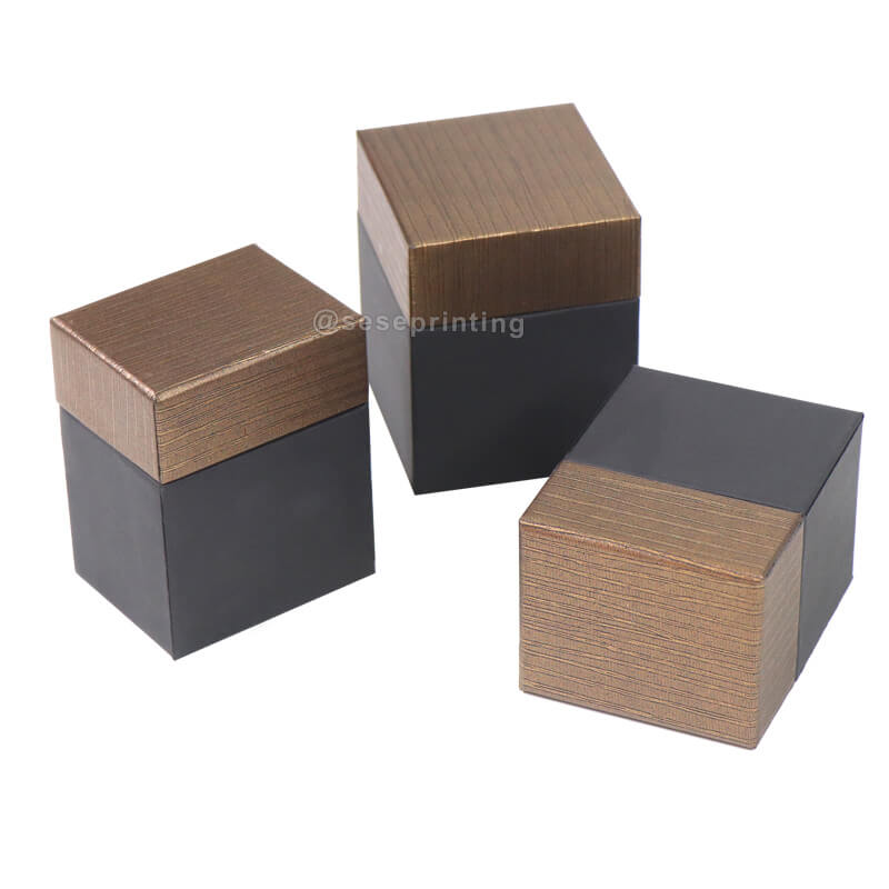 Custom Luxury Brown Cardboard Printing Packaging Paper Watch Boxes Gift Paper Packaging Jewelry Box Lid and Base Box