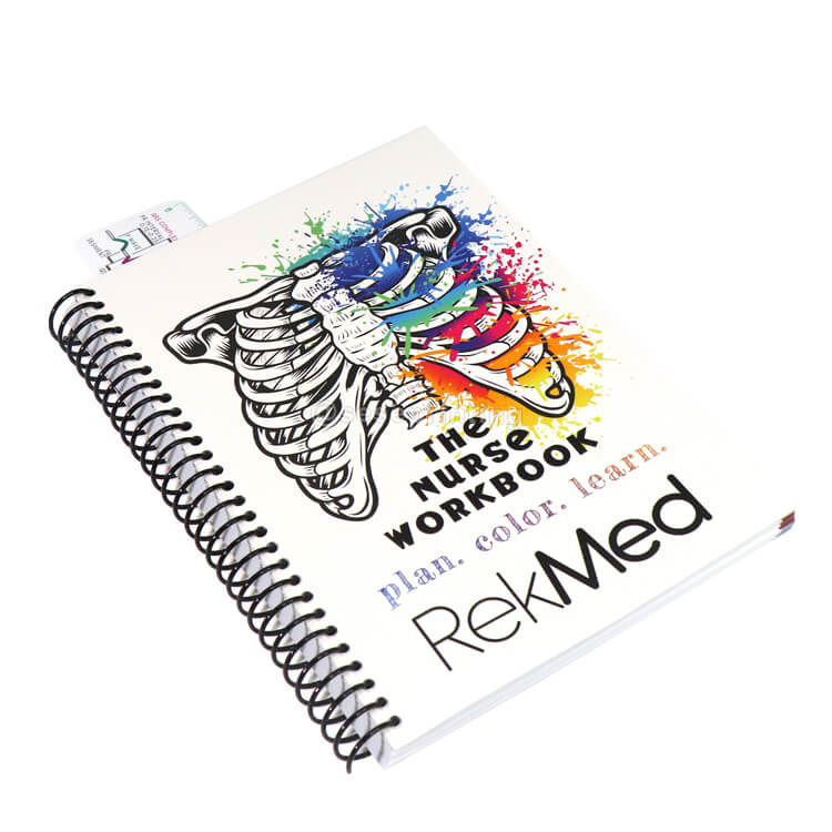 Customize Design Your Spiral Bound Nurse Planner Workbook Nurse Journal with Stickers