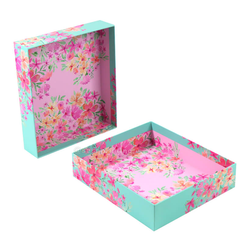 Custom Logo Rigid Cardboard Packing Boxes Luxury Paper Gift Box Packaging Lid and Base Box