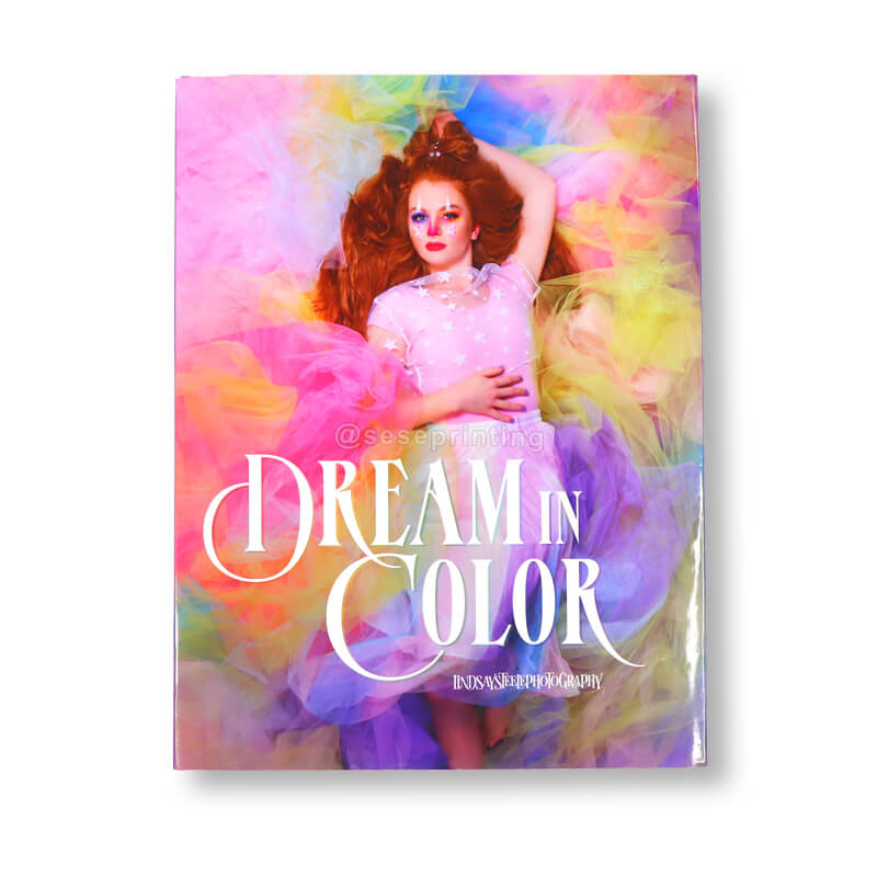 High Quality Custom Photo Hardcover Book Printing with Dust Jacket