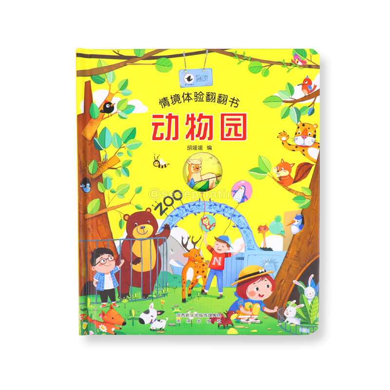 Custom Printing Book Hardcover Coloring Board Book for Children