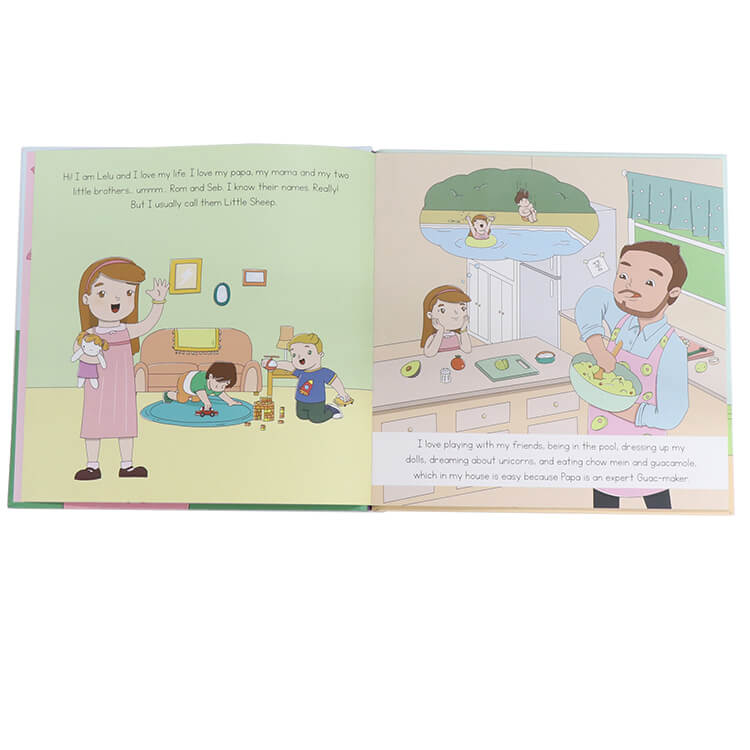 Customized Book Hardcover Coloring Story Book Printing for Children