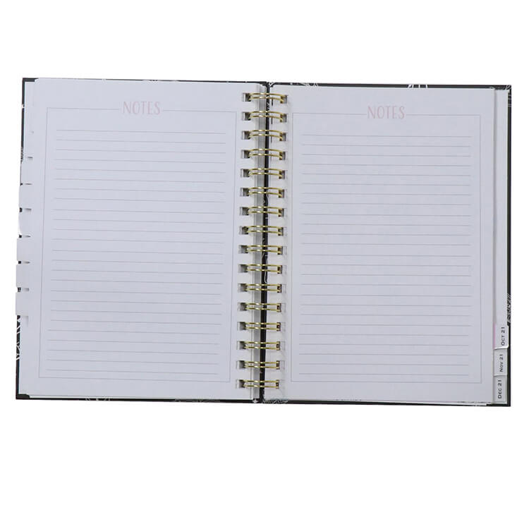 Custom Life Planner Printing Monthly Weekly Daily Planners A5 Spiral Journal Notebook