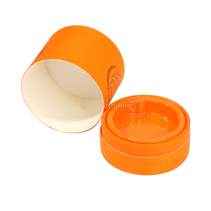 Rolled Edge Cylinder Matte Lamination Cardboard Gift Packaging Custom Round Cosmetic Tube Box