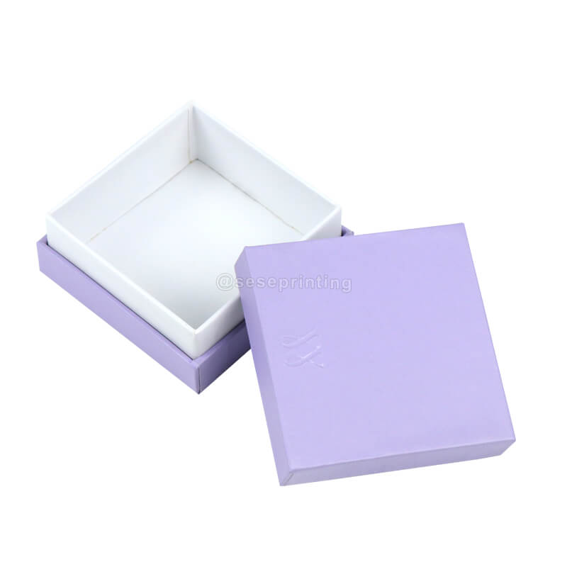 Custom Logo Printed Paper Gift Box Jewelry Packaging Box Lid and Base Box