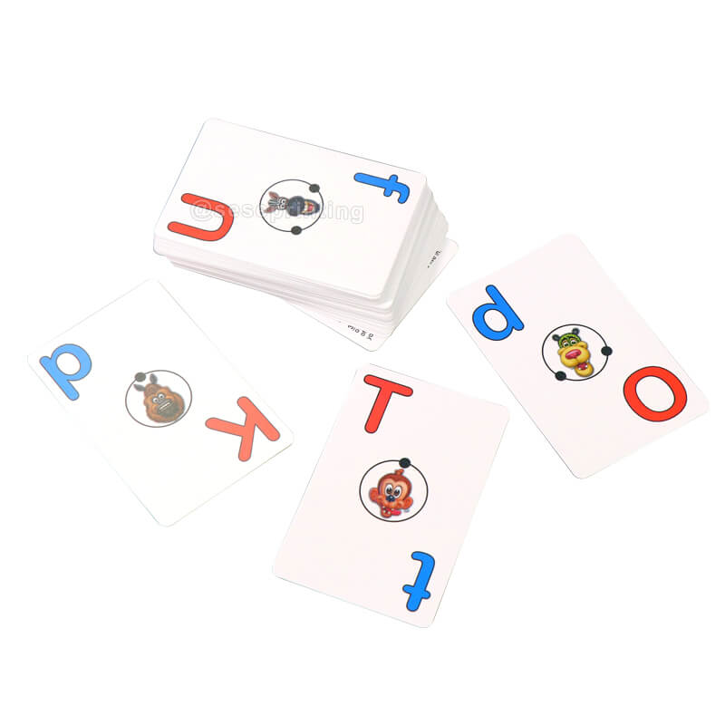 Custom Alphabet Cards Educational Flashcards Children Memory Card Game