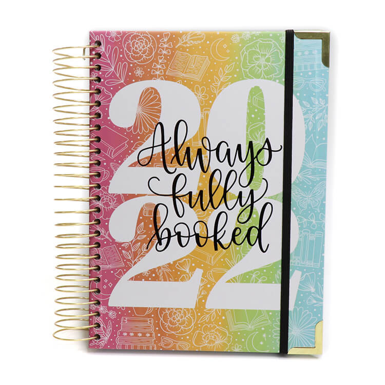 Custom Your Design Journal Diary Printing Monthly Daily Spiral Planner Reading Journal