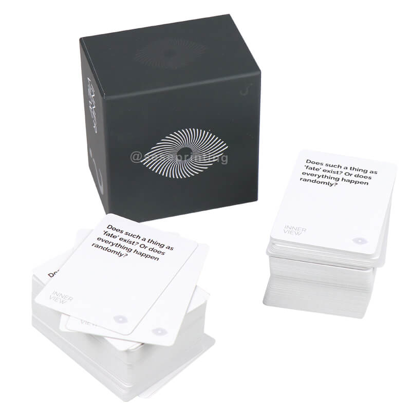 Custom Your Own Question Card Game Conversation Card Playing Card with Box