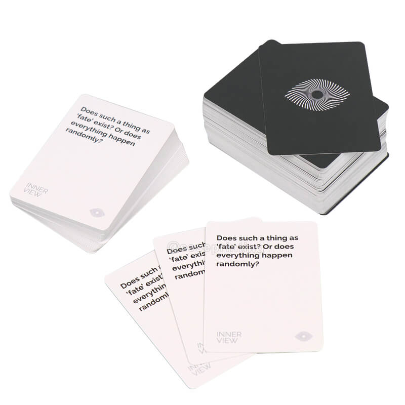 Custom Your Own Question Card Game Conversation Card Playing Card with Box