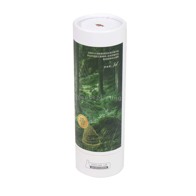 Eco Friendly Cardboard Round Paper Cylinder Packaging Box Custom Cosmetic Tube Box Packaging