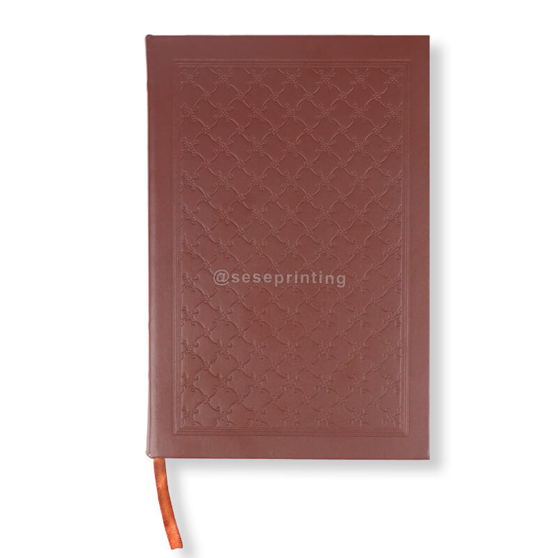 Printing Custom Luxury Hardcover Book Printing Leather Cover Hardback Book with Gilded Edges