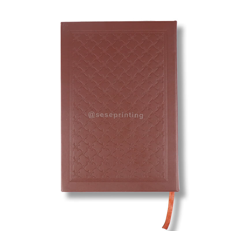 Printing Custom Luxury Hardcover Book Printing Leather Cover Hardback Book with Gilded Edges