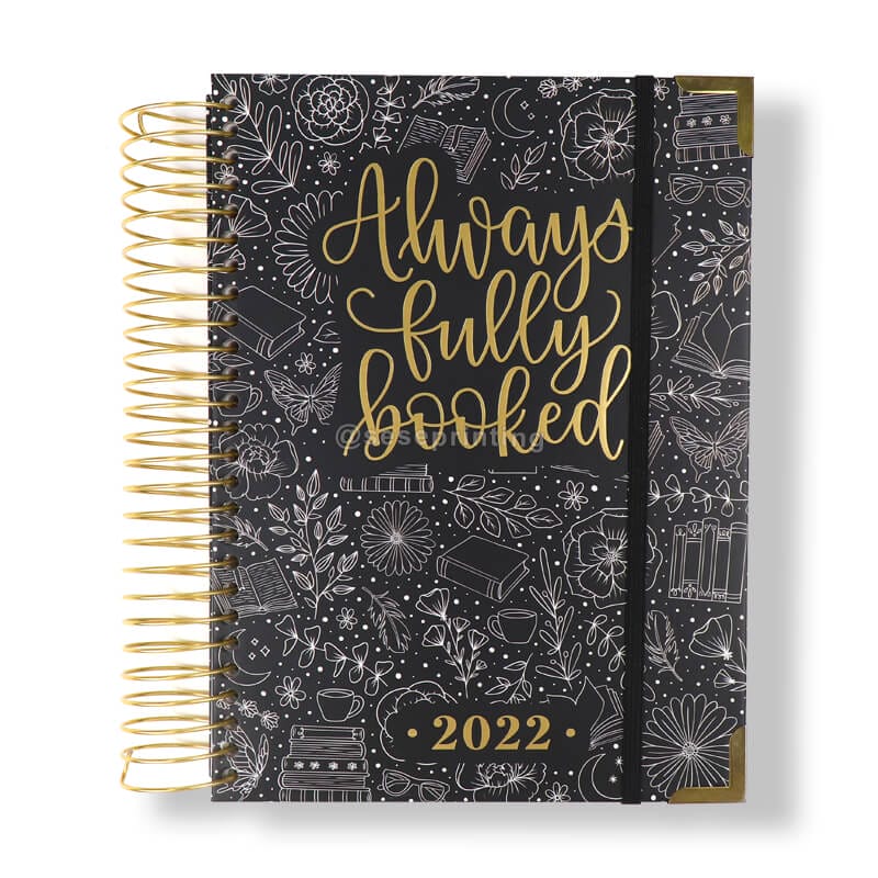 Custom Printing A5 Spiral Reading Journal Agenda 2023 Journal Notebook Weekly Monthly Planner