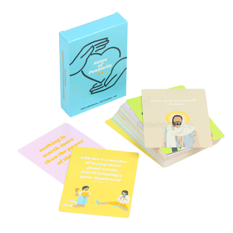 Custom Inspirational Motivational Positive Affirmation Cards Positivity Cards