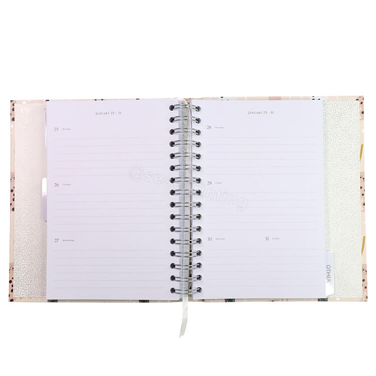 Custom Printing Journal Notebook Personalized A5 Hardcover Weekly Daily Planners Organizer