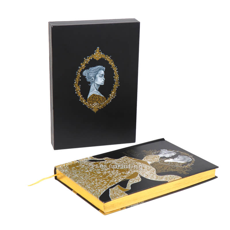 Custom Collection Novel Book Printing Hardcover Fiction Book with Gilded Edges