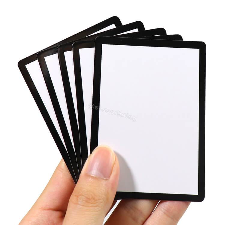 Custom Blank Playing Cards 45 Double-side Dry Erase Cards for Game