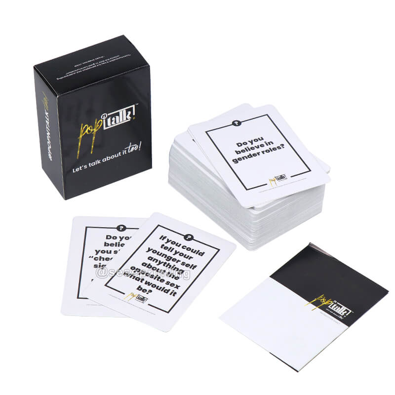 Customized Question Card Family Party Playing Card Printing Conversation Card Service