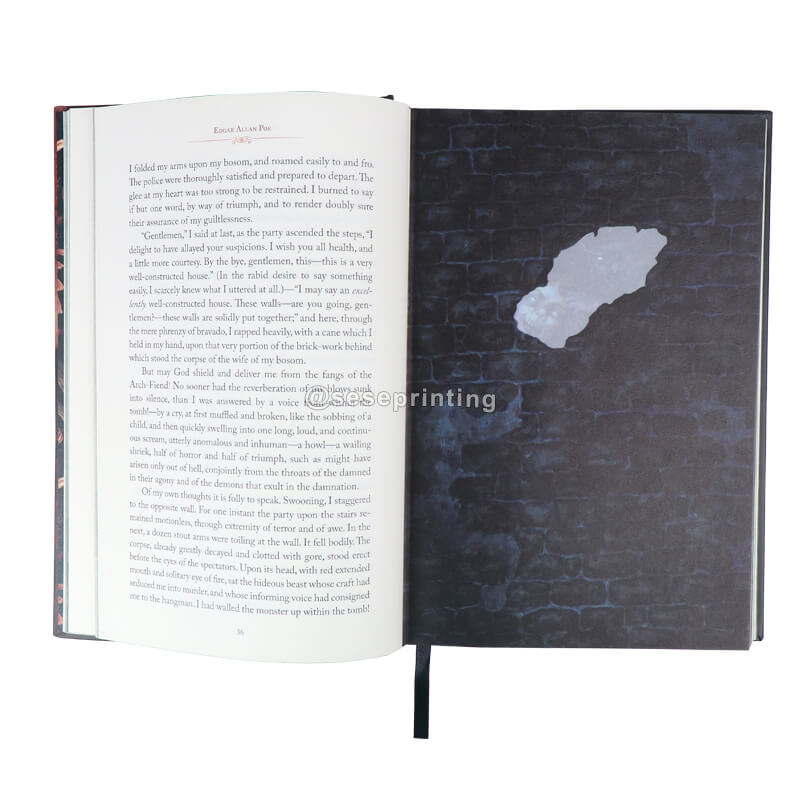 Customized Books Edges Printing English Hardback Books with Handmade Sprayed Edges