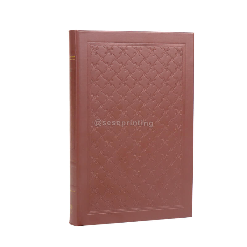 Customized Publishing Book Printing Sprayed Gold Edges Black and White Printing Novel Book