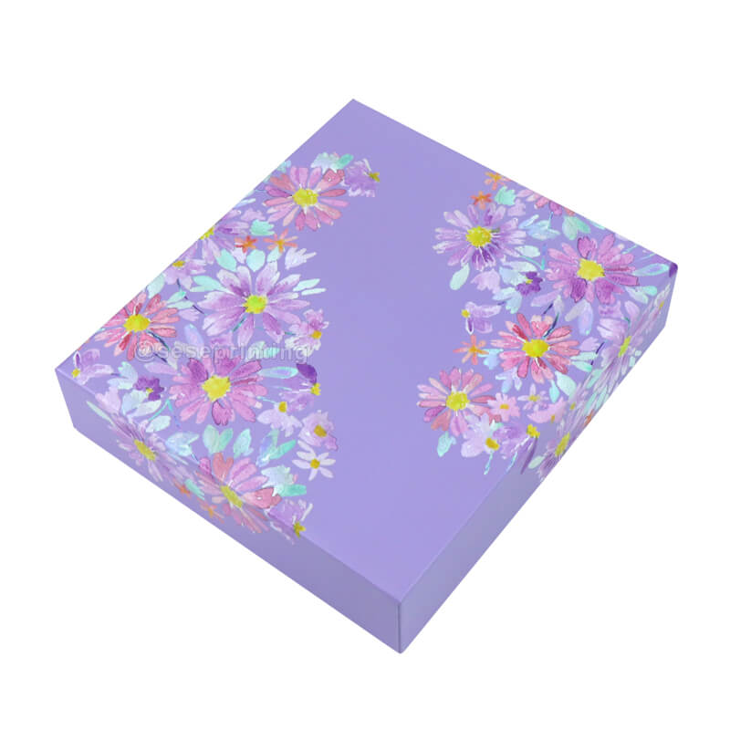 Lid and Base Gift Packaging Paper Box Custom Logo Printed Rigid Cardboard Box