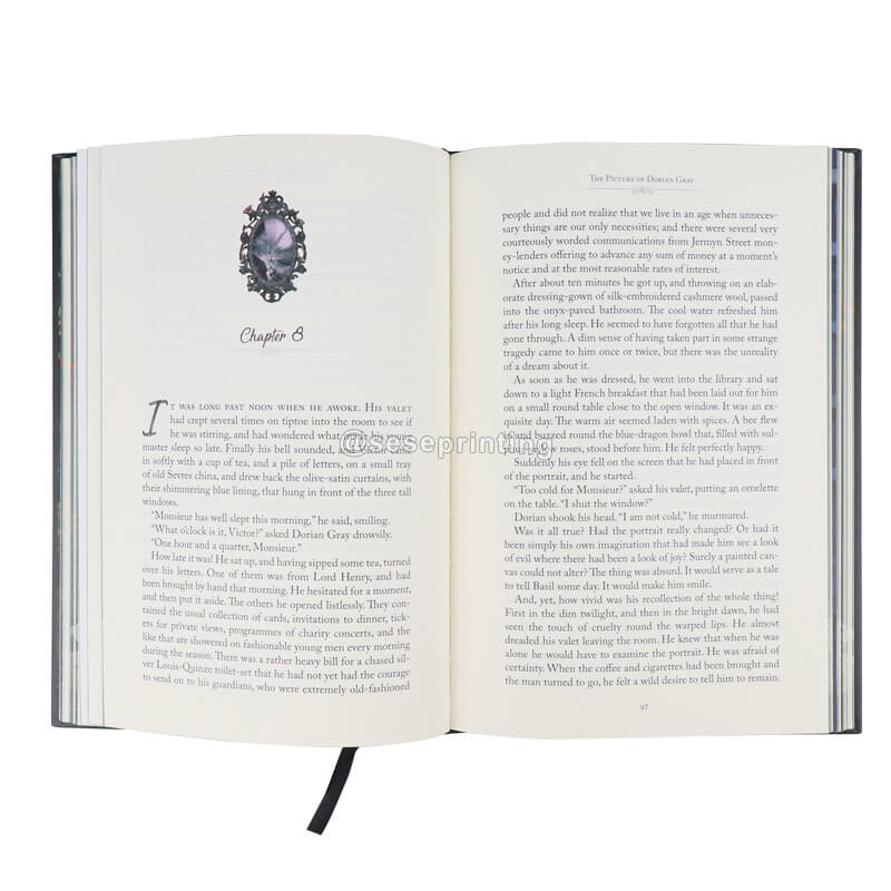 Custom Novels Books Hard Cover Publishing Books Printing Services with Sprayed Edges