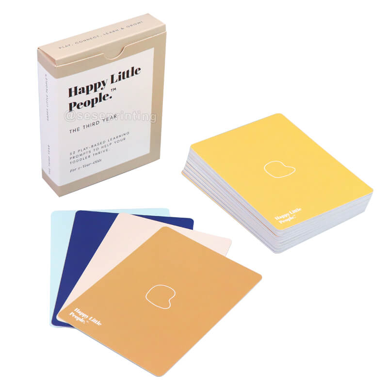 Custom Education Flash Card Paper Playing Cards Printing Double Sided Design Card Game