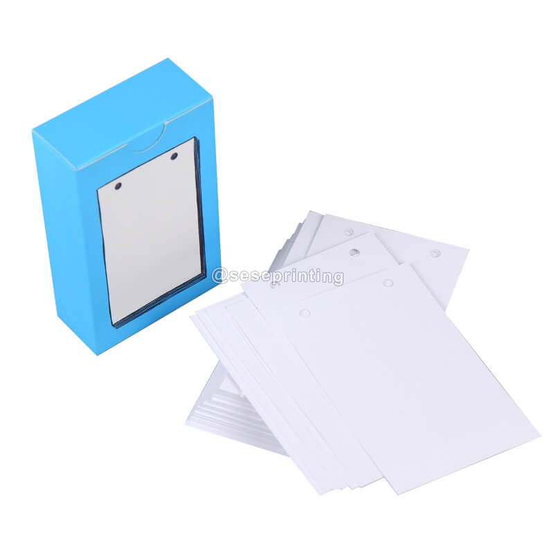 High Quality Blank Card Double-sided Available Printing Message Paper Card Gift Card with 2 Holes Drilled