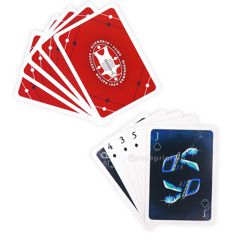 Custom Logo Paper Poker Card Game Advertising Cards Playing Cards with Box