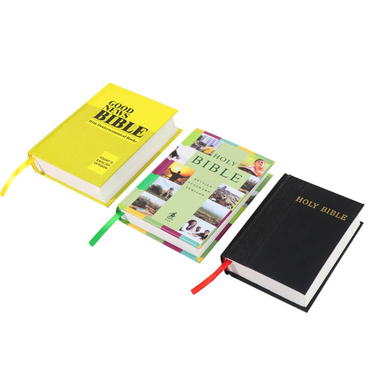 Custom Language Bible Book Printing Service Hardcover Holy Bible Book