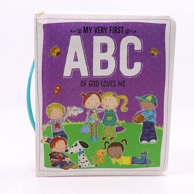 High Quality Custom Cardboard Book Print Children ABC Educational Board Books for Kids