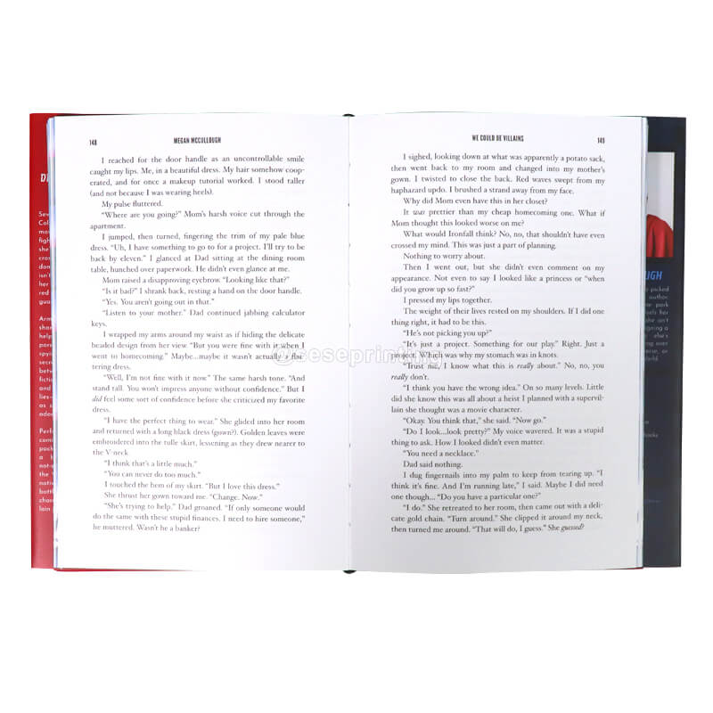 Custom Self-publishing Book Hardcover Sprayed Edges Novel Book Printing