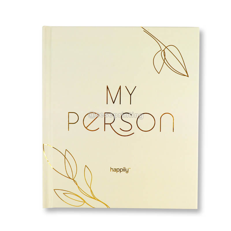 Printed Elegant Notebooks Creative Hardcover Diary Notepad Custom Person Journal