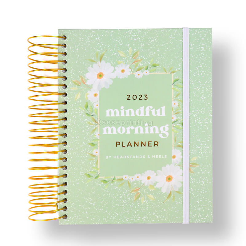 Custom Spiral Mindfulness Motivation Planner Daily Gratitude Journal Planner