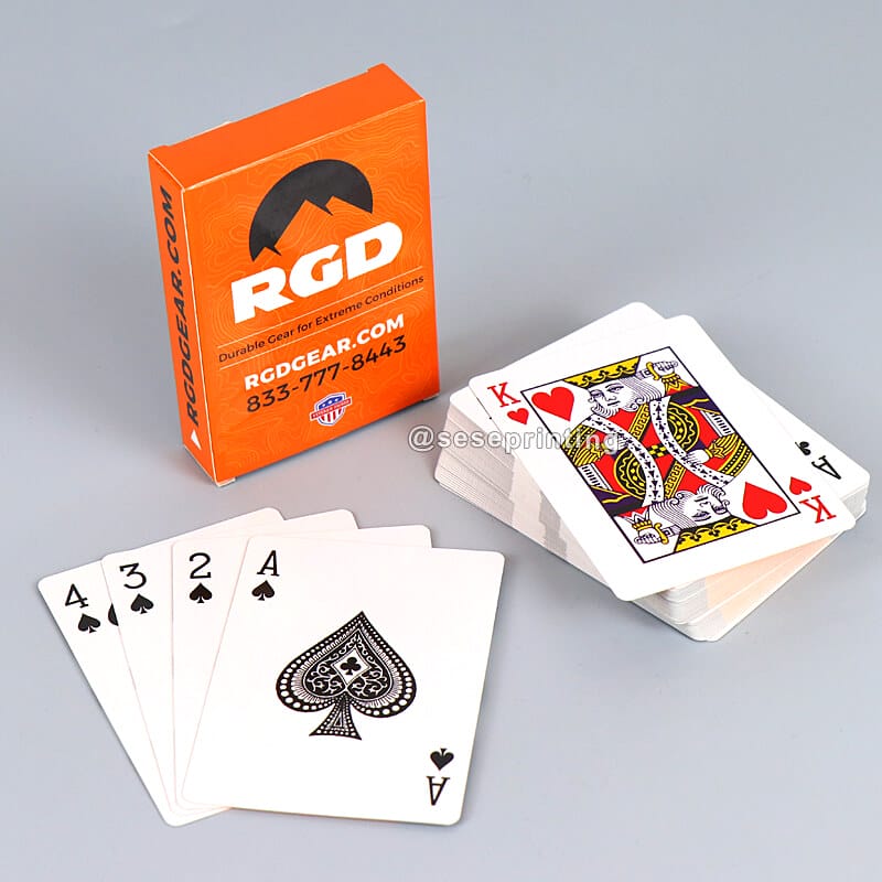 High Quality Logo Playing Card Set Custom Game Cards Paper Poker Cards