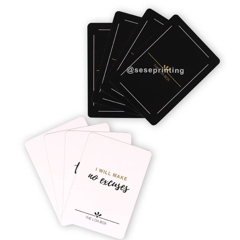 Custom Positive Motivational Affirmation Cards Personal Self Improvement Playing Card Game