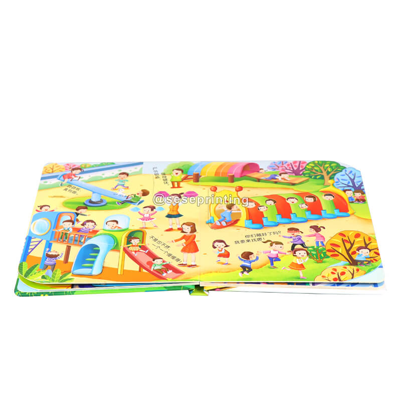 Custom Kids Board Book Publishing Printing Services Children Cardboard Lift Flap Book