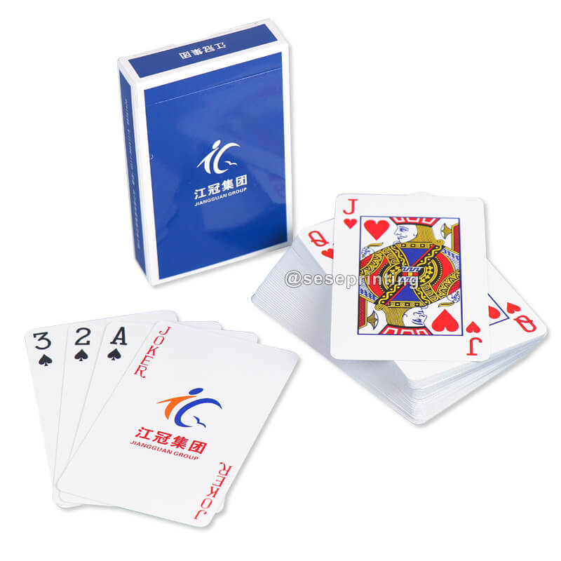 Custom Logo Design Playing Cards Advertising Paper Poker Cards Tuck Boxes and Cases