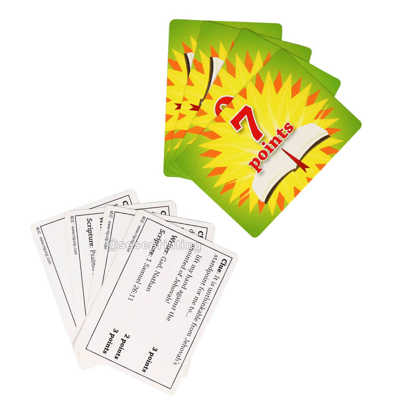 Customized Adult Question Card Game Family Party Playing Card Manufacturers Printing Services