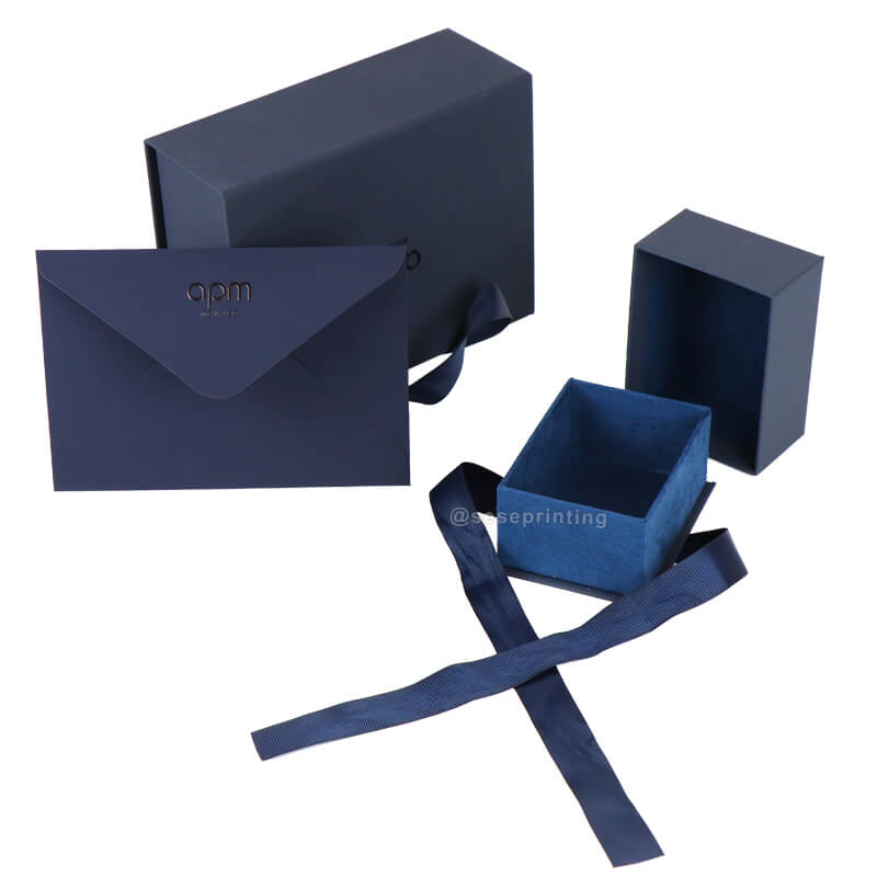 Custom Jewelry Box Storage Folding Paper Box Gift Ceremony Boxes Packaging Set