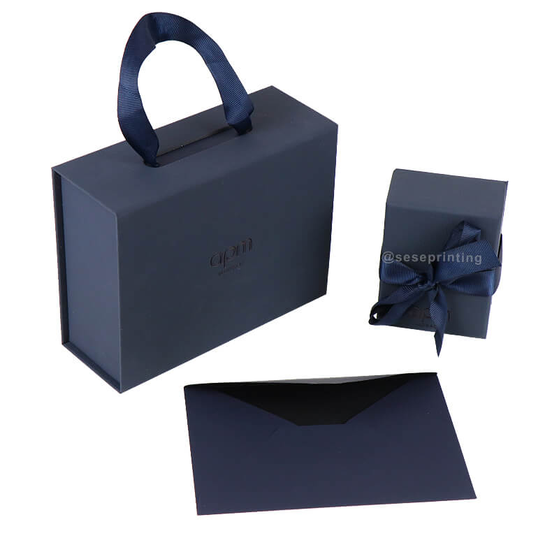 Custom Jewelry Box Storage Folding Paper Box Gift Ceremony Boxes Packaging Set