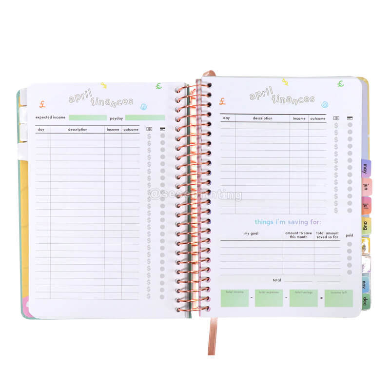 Custom Budget Planner Organizer Expense Notebook Journal Weekly Monthly Financial Planner