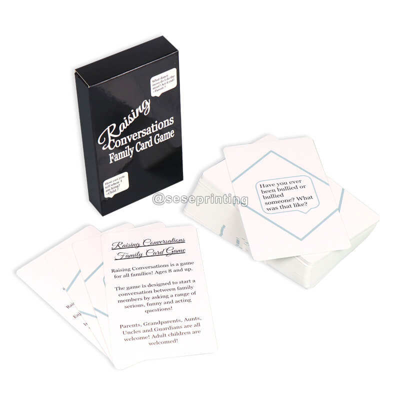 Custom Adult Conversation Cards Family Card Game Manufacturers