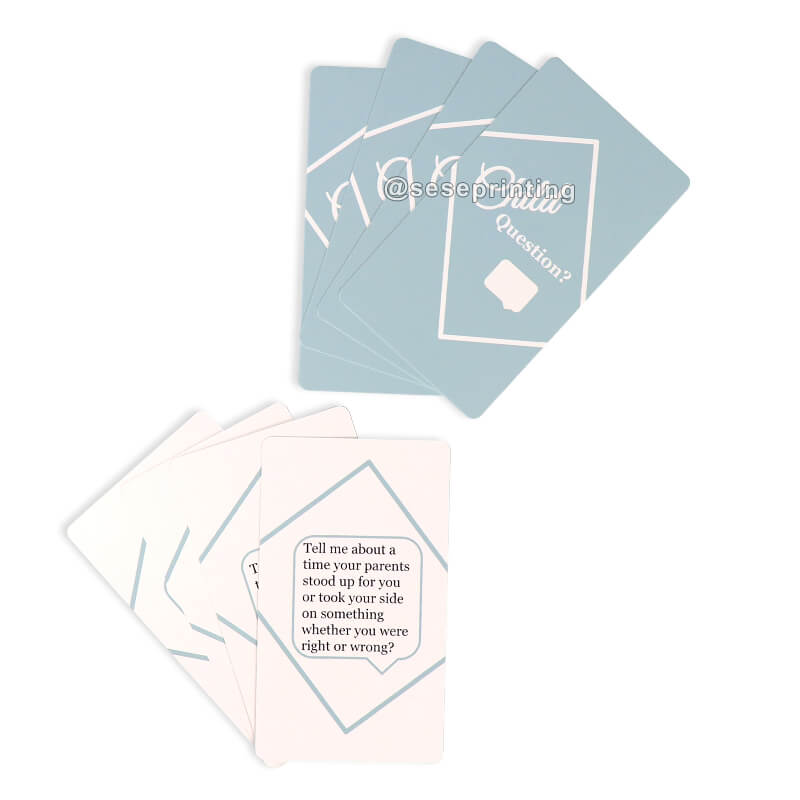 Custom Adult Conversation Cards Family Card Game Manufacturers