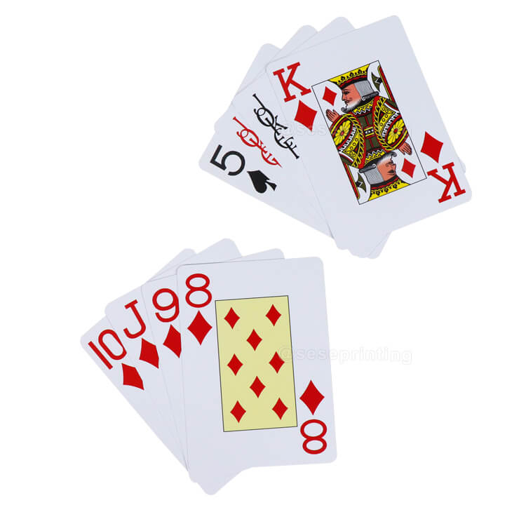 Custom Logo Plastic Waterproof Casino Gambling Playing Cards PVC Poker Card